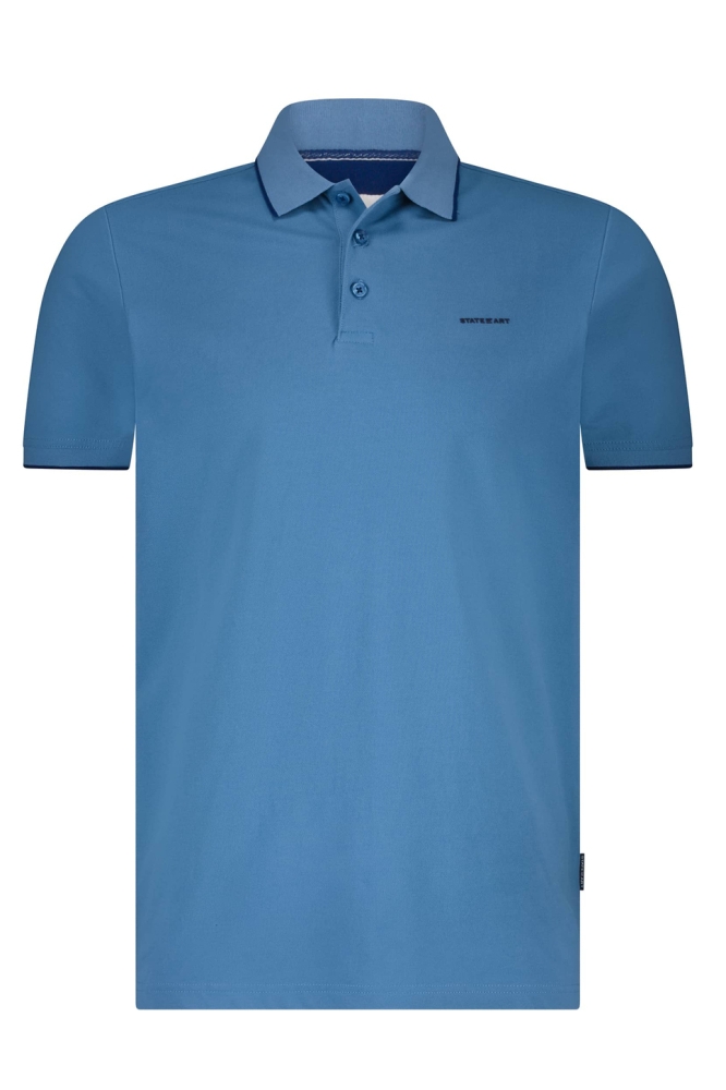 PIQUE POLO MET STREEPDETAILS 46115400 5600